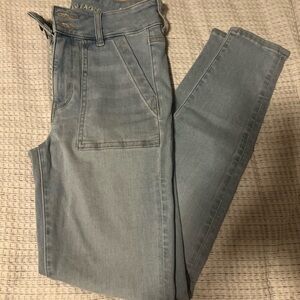 American Eagle Outfitters Light Blue High Rise Jeans